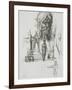 Cardboard 75. Sheet of Studies for "Salome Dancing"-Gustave Moreau-Framed Giclee Print