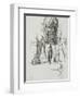 Cardboard 75. Sheet of Studies for "Salome Dancing"-Gustave Moreau-Framed Giclee Print