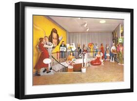 Cardboard People Party-null-Framed Art Print