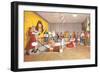 Cardboard People Party-null-Framed Art Print