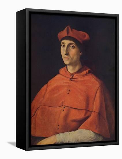 'Cardenal Scarramuccia Trivulzio', (Portrait of a cardinal), c1510, (c1934)-Raphael-Framed Stretched Canvas