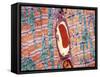 Cardiac Muscle And Capillary, TEM-Thomas Deerinck-Framed Stretched Canvas