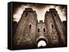 Cardiff Castle 3-Clive Nolan-Framed Stretched Canvas