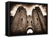 Cardiff Castle 3-Clive Nolan-Framed Stretched Canvas