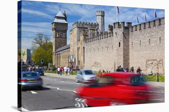 Cardiff Castle, Cardiff, Wales, United Kingdom, Europe-Billy Stock-Stretched Canvas