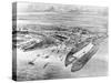 Cardiff Docks, Wales, 1907-null-Stretched Canvas