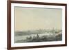 Cardiff from the South, C.1789-Julius Caesar Ibbetson-Framed Giclee Print