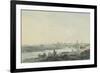 Cardiff from the South, C.1789-Julius Caesar Ibbetson-Framed Giclee Print