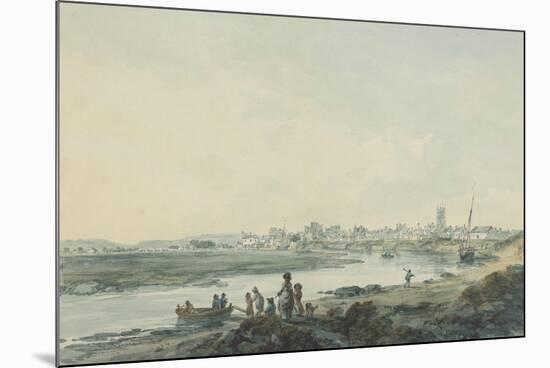 Cardiff from the South, C.1789-Julius Caesar Ibbetson-Mounted Giclee Print