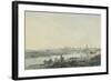 Cardiff from the South, C.1789-Julius Caesar Ibbetson-Framed Giclee Print