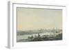 Cardiff from the South, C.1789-Julius Caesar Ibbetson-Framed Giclee Print