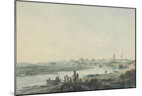 Cardiff from the South, C.1789-Julius Caesar Ibbetson-Mounted Giclee Print