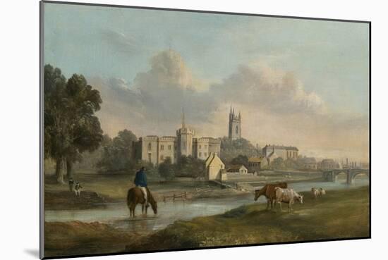 Cardiff from the West (Oil on Canvas)-Alexander Wilson-Mounted Giclee Print