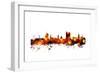 Cardiff Wales Skyline-Michael Tompsett-Framed Art Print