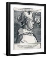 Cardinal Albrecht of Brandenburg (The Great Cardinal), 1523-Albrecht Dürer-Framed Giclee Print