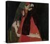 Cardinal and Nun (Caress)-Egon Schiele-Stretched Canvas