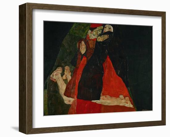 Cardinal and Nun (Liebkosung), 1912-Egon Schiele-Framed Giclee Print