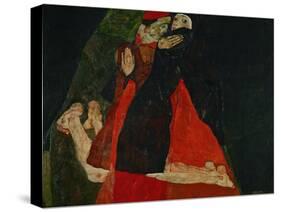 Cardinal and Nun (Liebkosung), 1912-Egon Schiele-Stretched Canvas