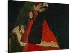 Cardinal and Nun (Liebkosung), 1912-Egon Schiele-Stretched Canvas