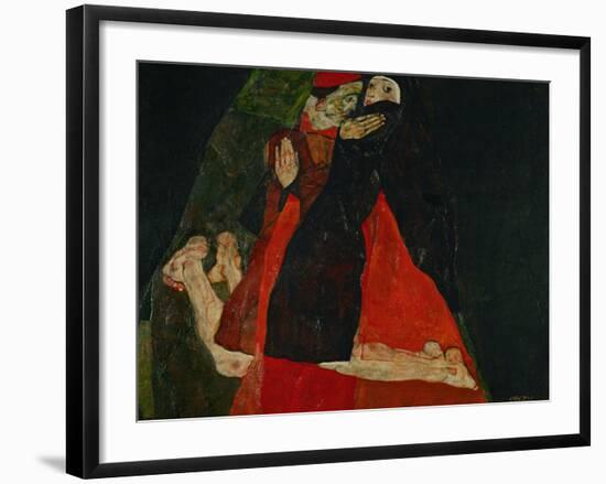 Cardinal and Nun (Liebkosung), 1912-Egon Schiele-Framed Giclee Print