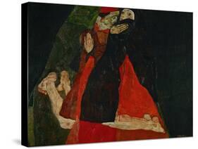 Cardinal and Nun (Liebkosung), 1912-Egon Schiele-Stretched Canvas