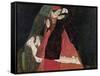 Cardinal and Nun (Tenderness)-Egon Schiele-Framed Stretched Canvas