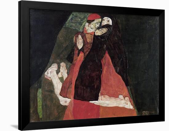 Cardinal and Nun (Tenderness)-Egon Schiele-Framed Giclee Print