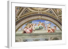 Cardinal and Theological Virtues, 1511, Raphael, 1483-1520-null-Framed Giclee Print