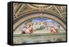 Cardinal and Theological Virtues, 1511, Raphael, 1483-1520-null-Framed Stretched Canvas