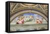 Cardinal and Theological Virtues, 1511, Raphael, 1483-1520-null-Framed Stretched Canvas