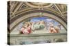 Cardinal and Theological Virtues, 1511, Raphael, 1483-1520-null-Stretched Canvas