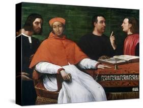 Cardinal Bandinello Sauli, His Secretary, and Two Geographers, 1516-Sebastiano del Piombo-Stretched Canvas