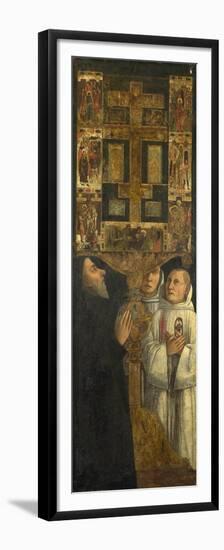 Cardinal Bessarion and Two Members of the Scuola Della Carità in Prayer, C. 1473-Gentile Bellini-Framed Premium Giclee Print