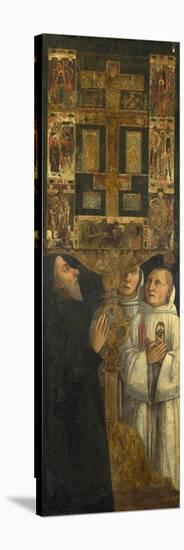 Cardinal Bessarion and Two Members of the Scuola Della Carità in Prayer, C. 1473-Gentile Bellini-Stretched Canvas