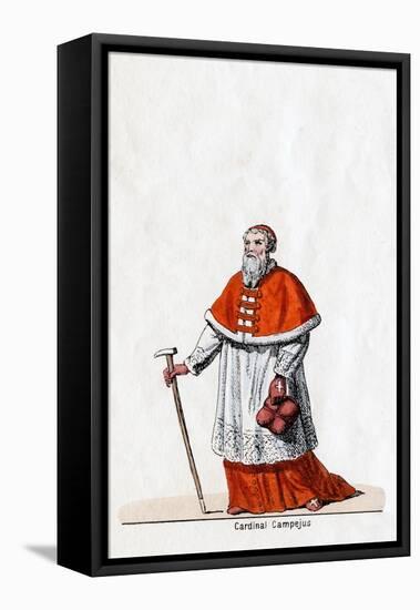 Cardinal Campeius, Costume Design for Shakespeare's Play, Henry VIII, 19th Century-null-Framed Stretched Canvas