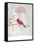 Cardinal Candy Cane-PI Studio-Framed Stretched Canvas