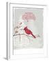 Cardinal Candy Cane-PI Studio-Framed Art Print