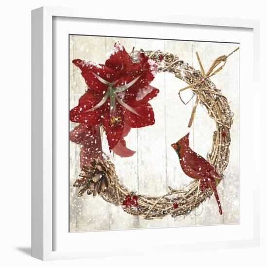 Cardinal Christmas II-Color Bakery-Framed Giclee Print