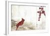 Cardinal Christmas V-Color Bakery-Framed Giclee Print