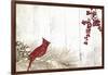 Cardinal Christmas V-Color Bakery-Framed Giclee Print