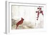 Cardinal Christmas V-Color Bakery-Framed Giclee Print