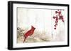 Cardinal Christmas V-null-Framed Giclee Print