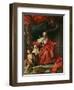 Cardinal De Bouillon (1643-1715) Opening the "Holy Door," 1708-Hyacinthe Rigaud-Framed Giclee Print