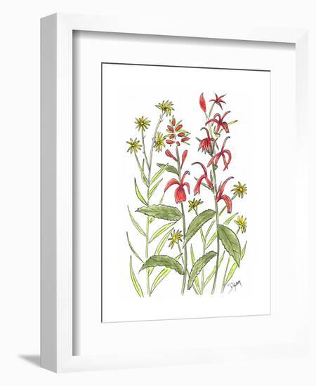 Cardinal Flower-Beverly Dyer-Framed Art Print