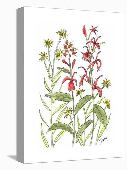 Cardinal Flower-Beverly Dyer-Stretched Canvas