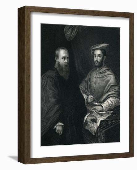 Cardinal Hippolito De Medici and Sebastiano Del Piombo-Sebastiano del Piombo-Framed Giclee Print