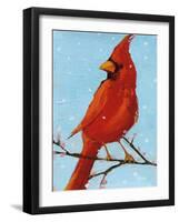 Cardinal II-Phyllis Adams-Framed Art Print