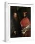 Cardinal Ippolito De' Medici and Monsignor Mario Bracci, after 1532-Girolamo da Carpi-Framed Giclee Print