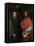 Cardinal Ippolito De' Medici and Monsignor Mario Bracci, after 1532-Girolamo da Carpi-Framed Stretched Canvas