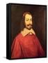 Cardinal Jules Mazarin Copy of a 17th Century Portrait-null-Framed Stretched Canvas